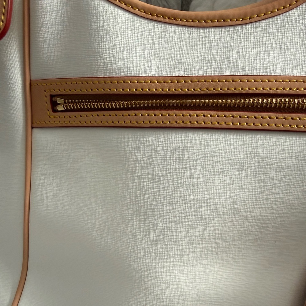 Dooney & Bourke Cream and Tan Tote - Picture 4 of 9